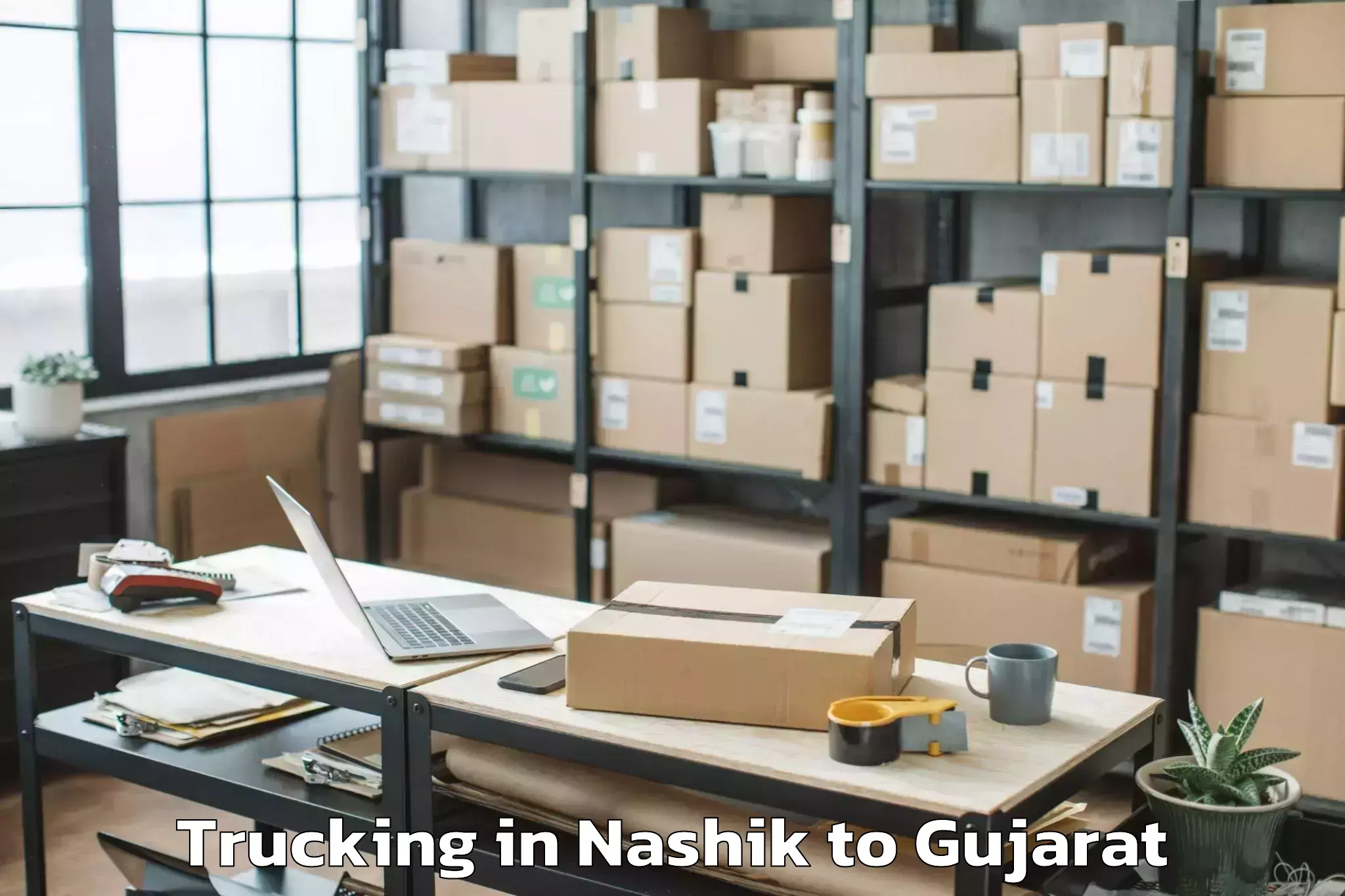 Reliable Nashik to Balasinor Trucking